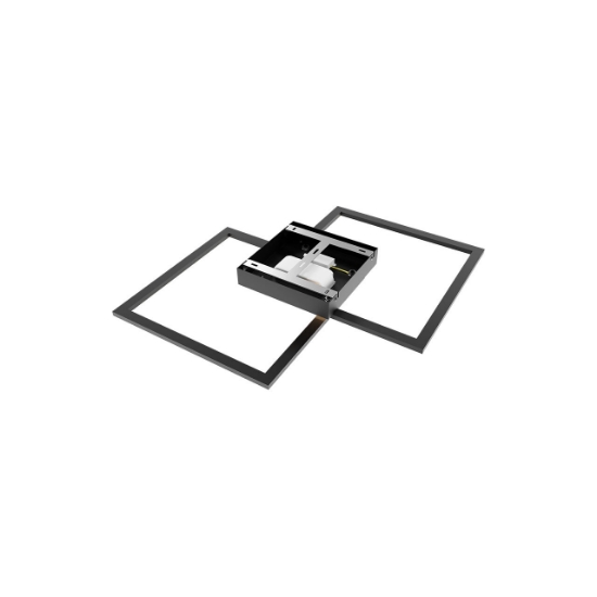 Imagine LUSTRA LED 55W CRYSTAL-3IN1-telecomanda-DIM-NEGRU