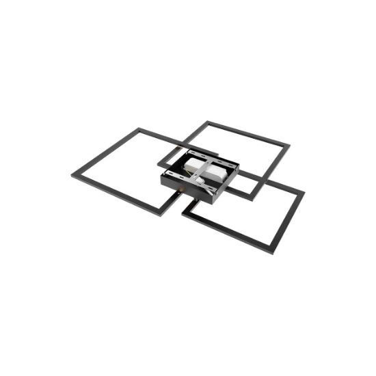 Imagine LUSTRA LED 80W CRYSTAL-3IN1-telecomanda-DIM-NEGRU