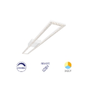 Imagine LUSTRA LED 40W CRYSTAL-3IN1-telecomanda-DIM-ALB