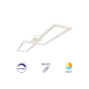 Imagine LUSTRA LED 55W CRYSTAL-3IN1-telecomanda-DIM-ALB