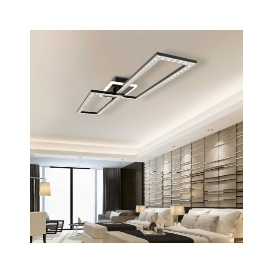 Imagine LUSTRA LED 55W CRYSTAL-3IN1-telecomanda-DIM-ALB