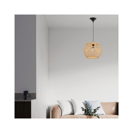 Imagine PENDUL D003R-1H-1xE27 SEMI SFERA MIC RATAN