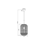 Imagine PENDUL D003R-1H-1xE27-CILINDRU RATAN