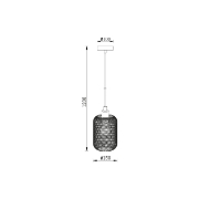 Imagine PENDUL W001R-1H-1xE27-WDN