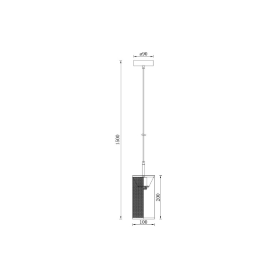 Imagine PENDUL W002R-1H-1xE14-NEGRU WIRING