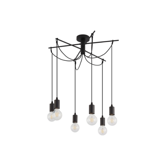 Imagine PENDUL G004C-6H-6xE27 CU CABLU NEGRU