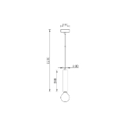 Imagine PENDUL G005R-1H-1xE27 NEGRU