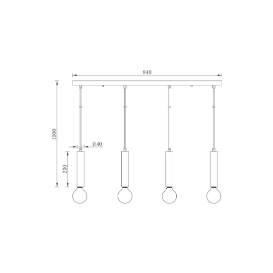 Imagine PENDUL G005S-4H-4xE27 AURIU