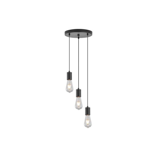 Imagine PENDUL G006R-3H-3xE27 NEGRU