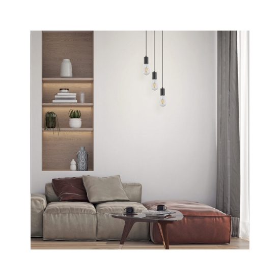 Imagine PENDUL G006R-3H-3xE27 NEGRU