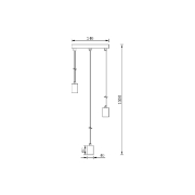 Imagine PENDUL G006R-3H-3xE27 NEGRU