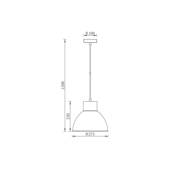 Imagine PENDUL CONIC P008R-1H-1xE27 VERDE