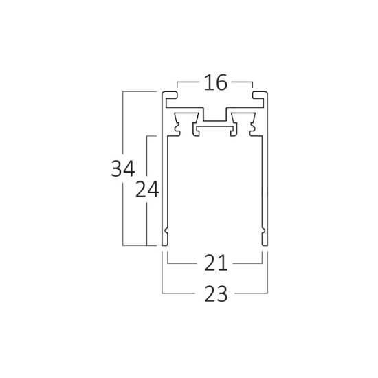 Imagine SINA MAGNETIC PT, 2M/BUC, NEGRU, LATA SR03