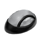 Imagine PLAFONIERA 1xE27 MAX60W NEGRU TRANS.  IP65 NEMLI