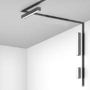 Imagine CORP LINEER LED PT SINA MAGN. 10W 950lm 3in1 NEGRU