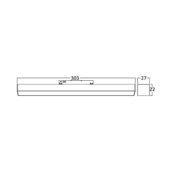 Imagine CORP LINEER LED PT SINA MAGN. 10W 950lm 3in1 NEGRU