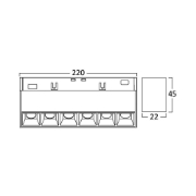 Imagine CORP LED PT SINA MAGNET 12W 1020lm 24gr. 3in1 NEGRU