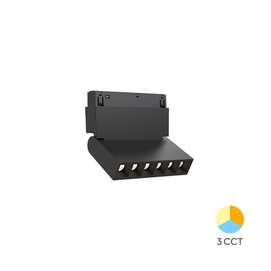Imagine CORP LED PT SINA MAGNET 6W 440lm 24gr. 3in1 NEGRU