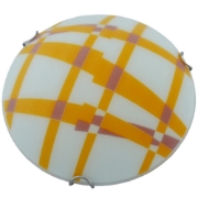 Imagine PLAFONIERA 40CM ALB+ORANGE CAROURI