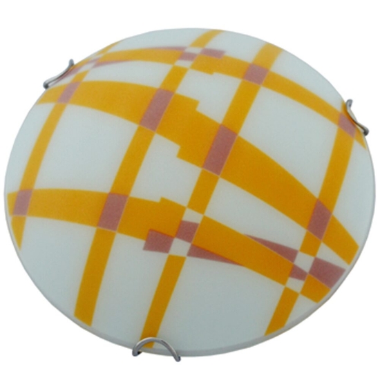 Imagine PLAFONIERA 40CM ALB+ORANGE CAROURI
