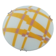 Imagine PLAFONIERA 25CM ALBA+ORANGE CAROURI
