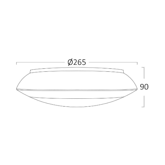 Imagine PLAFONIERA CU SENZOR 1xE27 NAPOLI-PC D:270mm IP65 GRI