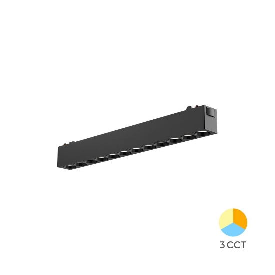 Imagine CORP LED PT SINA MAGNET 12W 3in1 NEGRU S20B-LNS220-SLIM