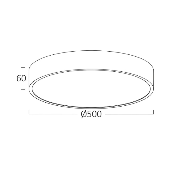 Imagine PLAFONIERA LED 50W 3in1 NEGRU BLADE RND