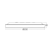 Imagine PLAFONIERA LED 20W 5in1 1600lm IP40 JADE-G2-SLR ALB RND