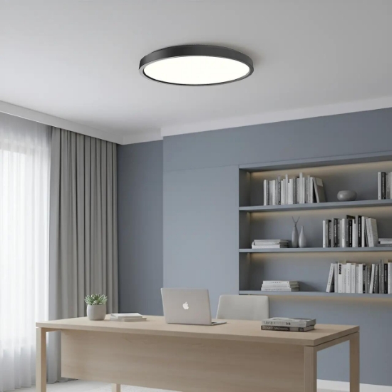 Imagine PLAFONIERA LED 20W 5in1 1600lm IP40 JADE-G2-SLR NEGRU RND