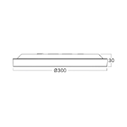 Imagine PLAFONIERA LED 25W 5in1 2100lm IP40 JADE-G2-SLR ALB RND