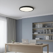 Imagine PLAFONIERA LED 25W 5in1 2100lm IP40 JADE-G2-SLR NEGRU RND