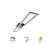 Imagine LUSTRA LED 40W CRYSTAL-3IN1-telecomanda-DIM-NEGRU