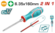 Imagine TOTAL - SURUBELNITA 2 IN 1 SL6 + PH2, 6.35 × 160 MM
