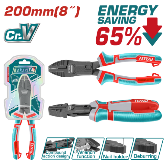 Imagine TOTAL - CLESTE MULTIFUNCTIONAL 8"/200MM, Cr-V