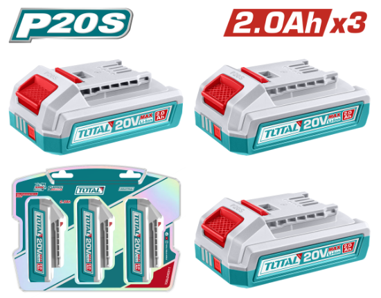 Imagine TOTAL - KIT 3 BATERII 20V - 2.0Ah