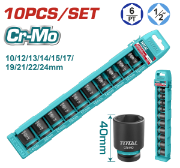 Imagine TOTAL - SET CHEI TUBULARE DE IMPACT - 10 BUC - 10-24MM