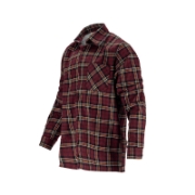 Imagine CAMASA FLANEL CU CAROURI DUNGATE / BORDO - 3XL