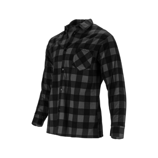Imagine CAMASA FLANEL CU CAROURI / GRI - L