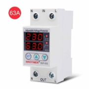 Imagine Releu digital de protectie tensiune, Sinotimer, reglabil intr 1- 63A, , ecran digital LED, SVP-916-63A