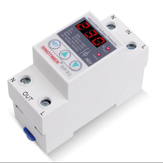 Imagine Releu de protectie tensiune monofazic, Sinotimer, 40A, ecran digital LED, recuperare automata, SVP-912-40A