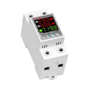 Imagine Releu digital monofazic de protectie tensiune, Sinotimer, si curent 1- 40A,  consum KW, ecran digital LED, SVP-719-40A