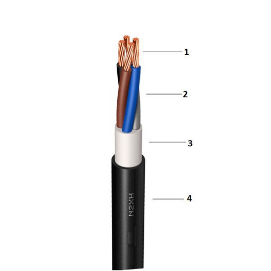 Imagine Cablu fără halogen cupru, N2XH 5x35 mm² B2ca – tambur