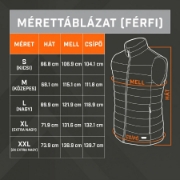 Imagine Vestă încălzită THAW THA-APR-0004-G, mărimea M, 4 zone de încălzire, 3 niveluri de încălzire, strat hidrofug, cu acumulator extern