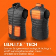 Imagine Vestă încălzită THAW THA-APR-0005-G, mărimea L, 4 zone de încălzire, 3 niveluri de încălzire, strat hidrofug, cu acumulator extern