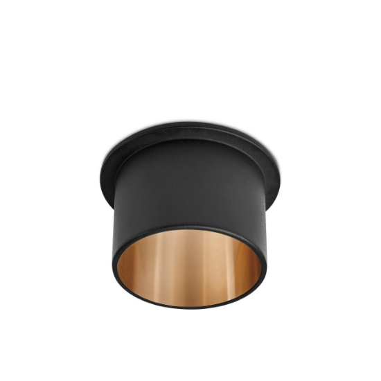 Imagine CARCASA NEGRU/int.AURIU ROTUND PT GU10 ALFA-C