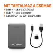 Imagine Vestă încălzită THAW THA-APR-0005-G, mărimea L, 4 zone de încălzire, 3 niveluri de încălzire, strat hidrofug, cu acumulator extern
