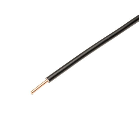 Imagine Conductor rigid cupru, FY 2.5 mm², negru – colac