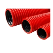 Imagine Țeavă corugată roșu PEHD Ø125mm 450N – TEHNOWORLD